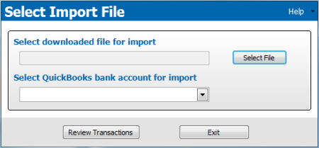 Select Import File