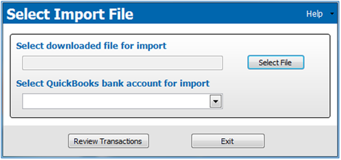 Select Import File window